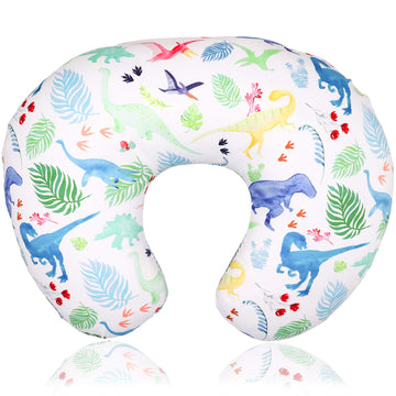 Dinosaur Nursing Pillow Cover, Breastfeeding Pillow Slipcover For Baby Boys & Girls, Nursing Pillow Case For Newborn, Soft Fabri