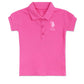 U.S. Polo Assn. Kids Kids Regular Fit Girls Cotton Solid Short Sleeves Polo TShirts (Ugtshc0003_Pink_24M)