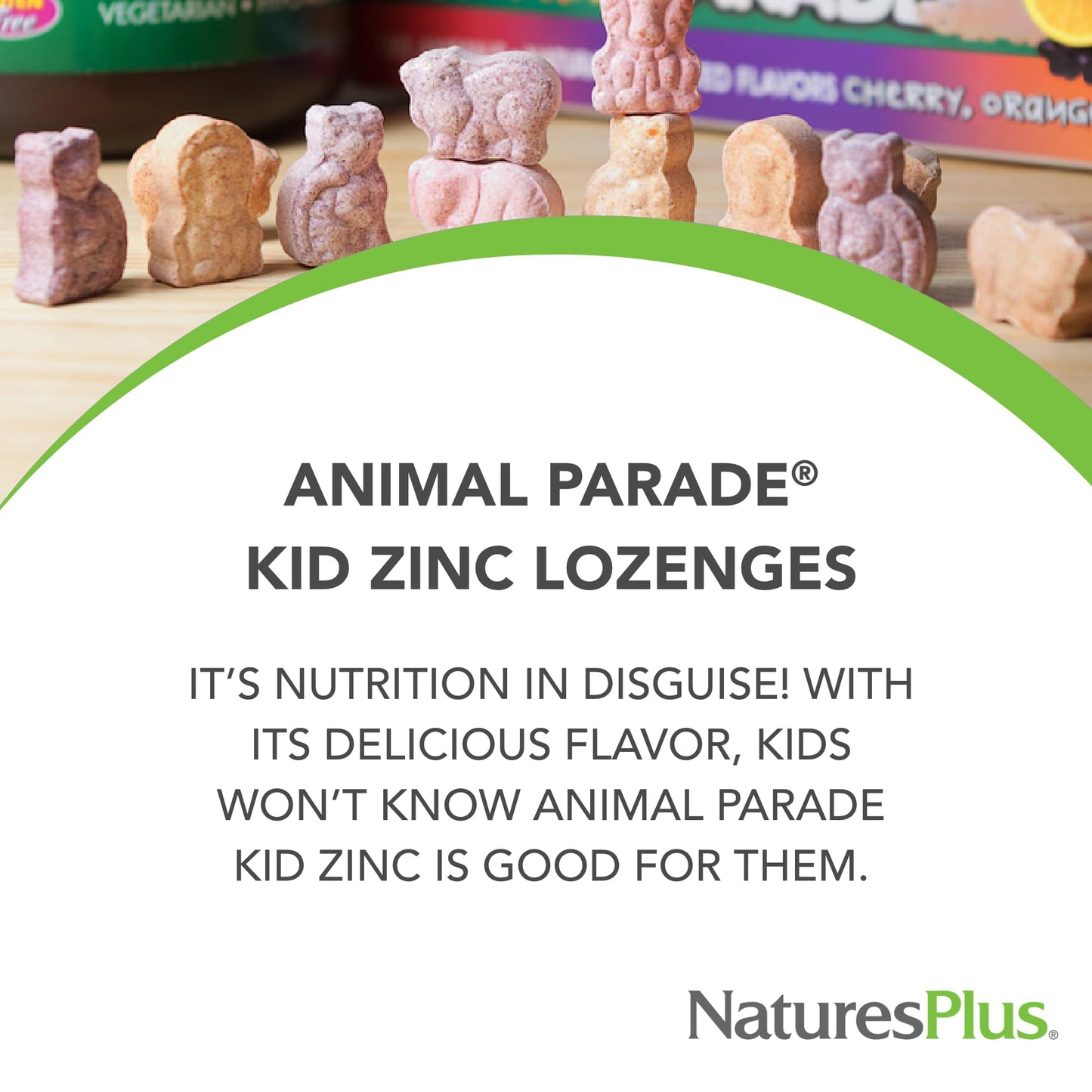 Naturesplus Animal Parade Kidzinc, Tangerine Flavor - 90 Animal-Shaped Lozenges, Pack Of 3 - Organically Chelated Zinc - Vegan,