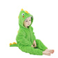 Lolanta Boys' Girls' Costume Flannel Jumpsuit Dinosaur Soft One Piece Animal Kids Halloween Birthday Gift (Dark Green, 6-7 Years