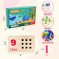 Gserin Wooden Counting Numbers Peg Board for Kids, Montessori Math Toy for Toddlers, Math Manipulatives Preschool Early Learning