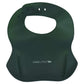Three Little Tots Modern Silicone Baby Bib - Adjustable Fit Waterproof Catch Bibs ((Forest Green)