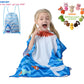 Athaelay Toddler Bath Beach Towel Poncho With Hood, Kid Bath Pool Swim Bathrobe Cover-Ups Swimwear (Grey Shark)