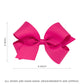 Wee Ones Girls' Valentines Day Hair Bow On Weestay No-Slip Clip, Valentine Taffeta Glitter, Medium, Pearl Pink