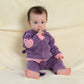 Babysoy Baby & Tot Girl Bunny Ears Fleece Hoodie Jacket (6-12 Months, Eggplant)