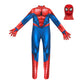 Marvel Spider-Man Official Youth Deluxe Zentai Costume - Stretch Spandex With Hidden Zippers And Wrist Slits (M) Multi