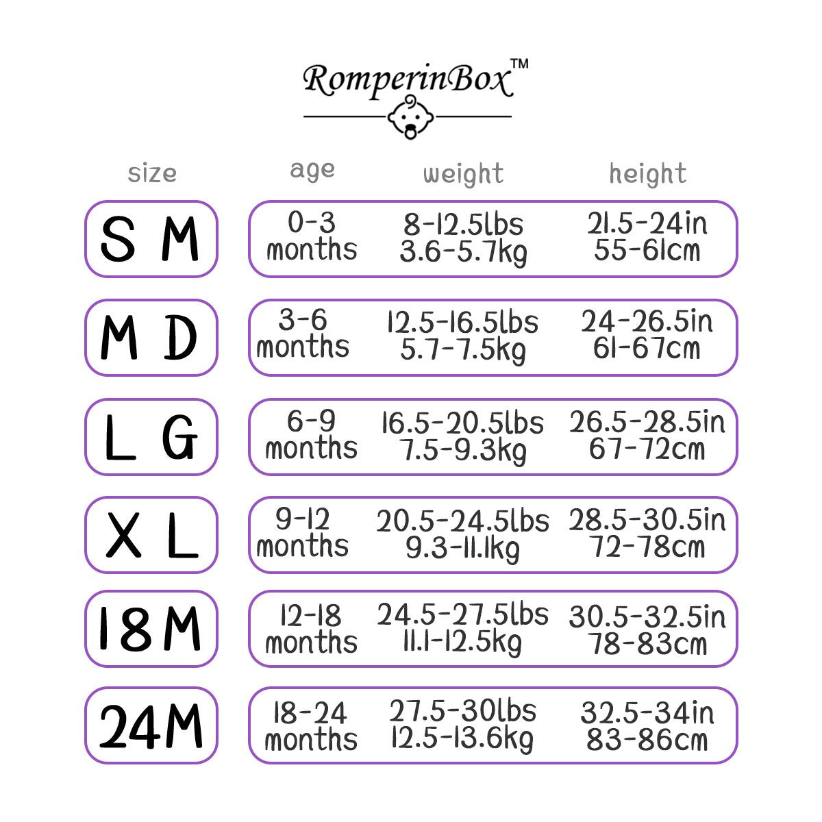 Romperinbox White Onsies Baby Boy Girl Newborn Long Sleeve Unisex Infant Cotton Basic Bodysuits 1 Pack 0-24 Months (18-24 Months