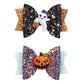 Love Sweety Baby Rose Halloween Headband Infant Pumpkin Hairband Bow Hair Clips (2Pc Shiny A)