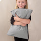 Bare Home Microfiber Pillow Cases - Toddler Size Set Of 2 Cooling Pillowcases Double Brushed Light Grey Pack Easy Care (Toddler
