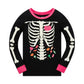Popshion Halloween Pajamas Set For Toddler Girls Long Sleeve Funny 2 Piece Clothes Kids Skeleton Glow In The Dark Pjs Sleepwear