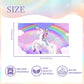 Unicorn Hooded Towel, Unicorn Beach Towel, Unicorn Towel For Girls 30' X 50', Pink Rainbow Microfiber Absorbent Quick Dry Bath