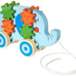 Applesauce 98405 Wooden Pull Toys Infant Development Educational Baby Toys, Blue