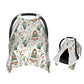 Muishi Llamas and Cacti Flowers Baby Car Seat Canopy Nursing Cover for Newborn Car Seat Breastfeeding Covers Blanket Newborn Sho