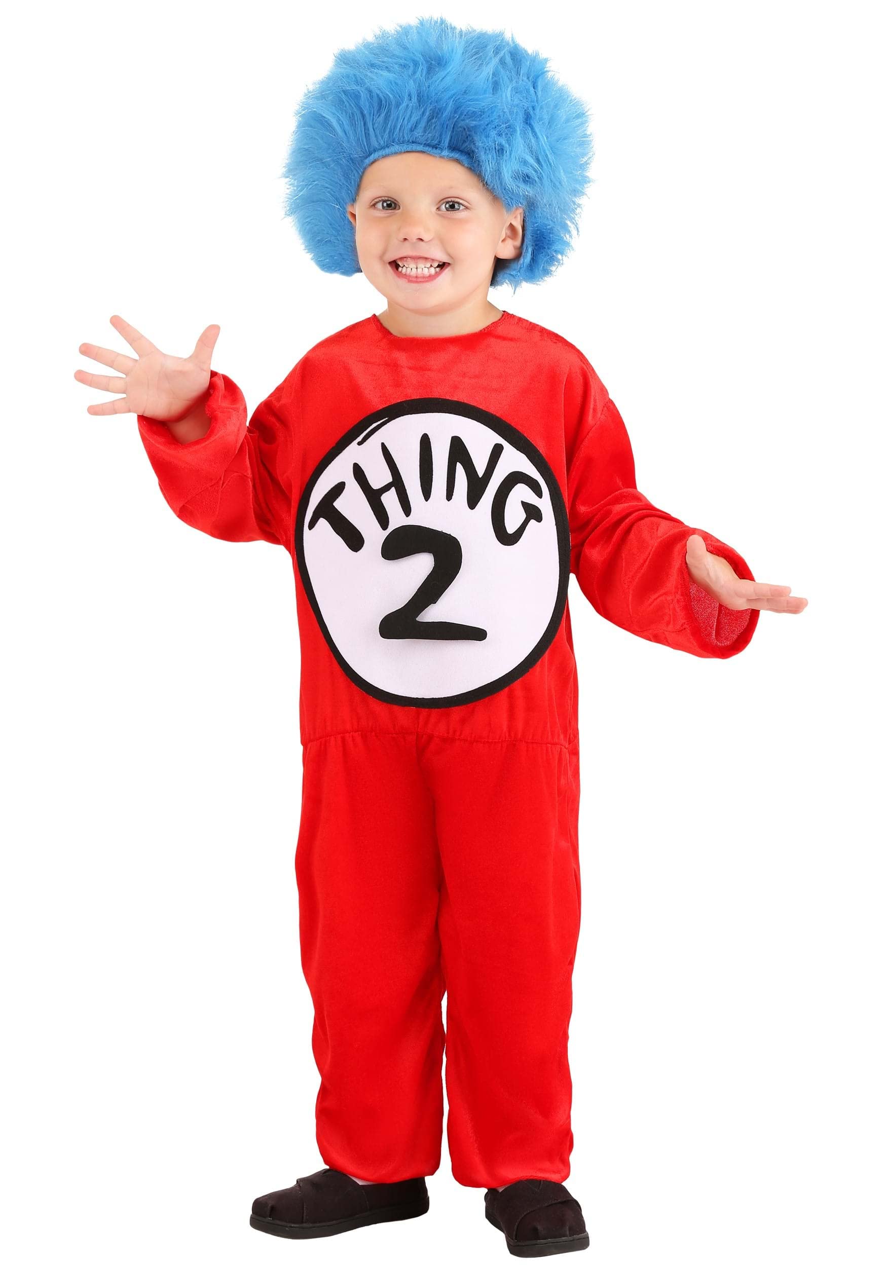 Elope Dr. Seuss Thing 1 And Thing 2 Costume For Toddlers 2T/4T