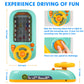 Beacron Musical Steering Wheel Toys for Boys 4-6, Toddler Simulated Driving Racing Car Game with Sound Age 3+ Year Old, Interact