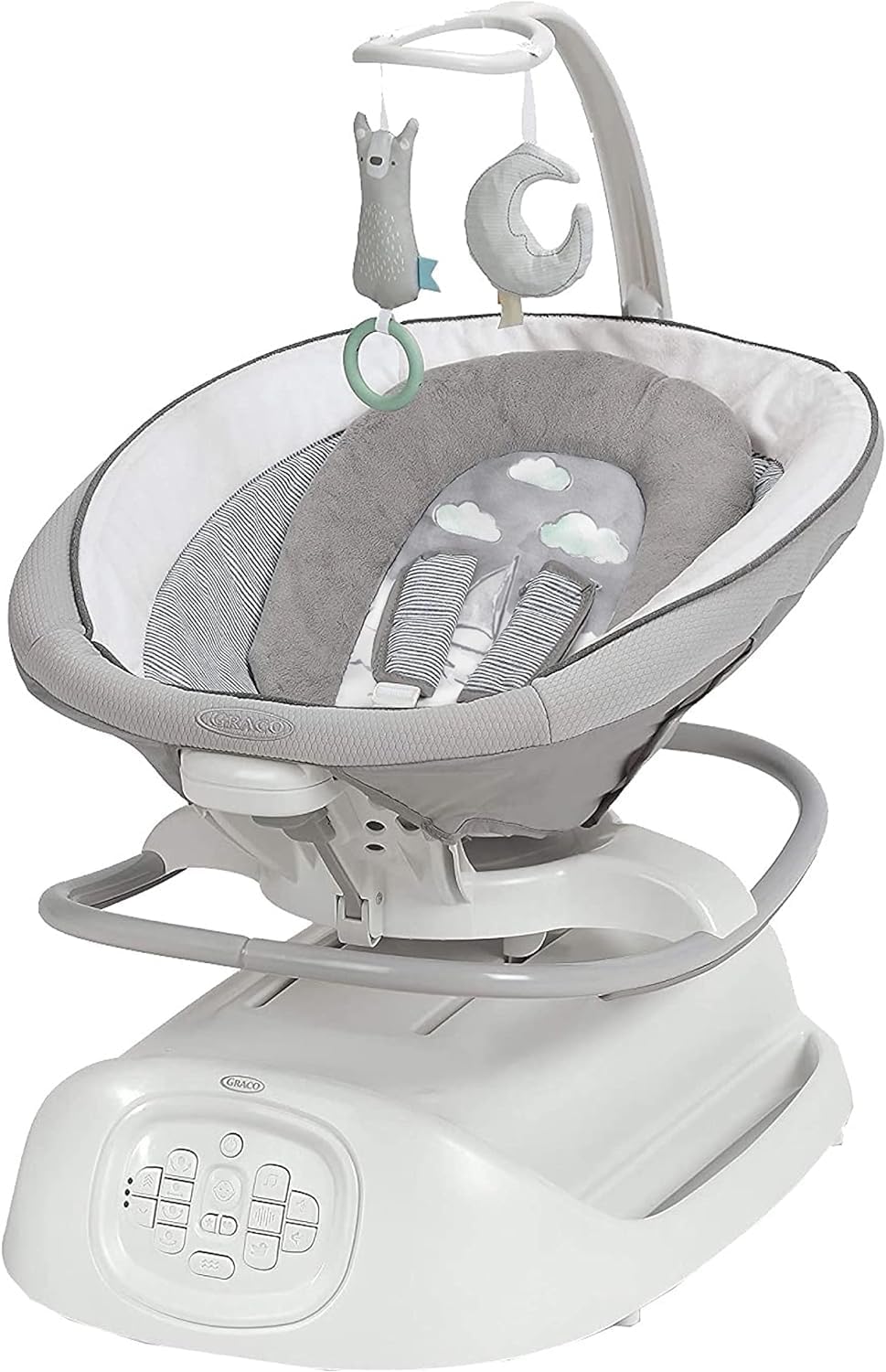 Graco Sense2Soothe 2-In-1 Baby Swing And Portable Rocker With Cry Detection Technology - Sailor