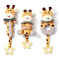 TUMAMA Baby Rattles 0-6 Months, 3 PCS Giraffe Baby Plush Rattles Sensory Toys with Teethers, Newborn Gifts for Babies 0-6 Months