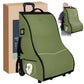 Wurzfolk Car Seat Travel Bag with Wheels, Rolling Backpack Style Transport Case (Green)