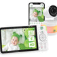 Leapfrog Lf925Hd Baby Monitor With Camera And Audio,1080P Wifi Remote Access Baby Monitor, 360 Pan & Tilt Camera, 8X Zoom, 5