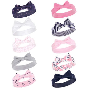 Hudson Baby Unisex Cotton And Synthetic Headbands, Whale, 0-24 Months