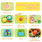 7-in-1 Activity Cube Drum Montessori Toys for Baby, Busy Toys for Toddlers with 9 Sensory Shape Blocks, Music & Light Educationa