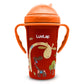 Luvlap Tiny Giffy Sipper For Infant/Toddler & Kids 300Ml, AntiSpill Sippy Cup With Soft Silicone Straw Bpa Free, 1 Year+(Orange