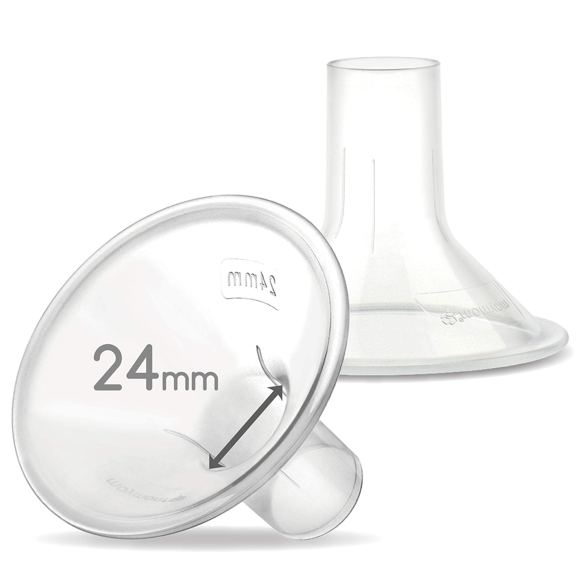 Maymom Myfit 24Mm Medium, Two-Piece Design Breastshields, Compatible With Medela Pump Parts; Compatible With Medela Personalfit