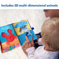 Skillmatics Peek-A-Boo Underwater Animal Book - Soft Cloth Book for Baby, Crinkle Pages for Sensory Play, Toddler Toys, Gifts fo