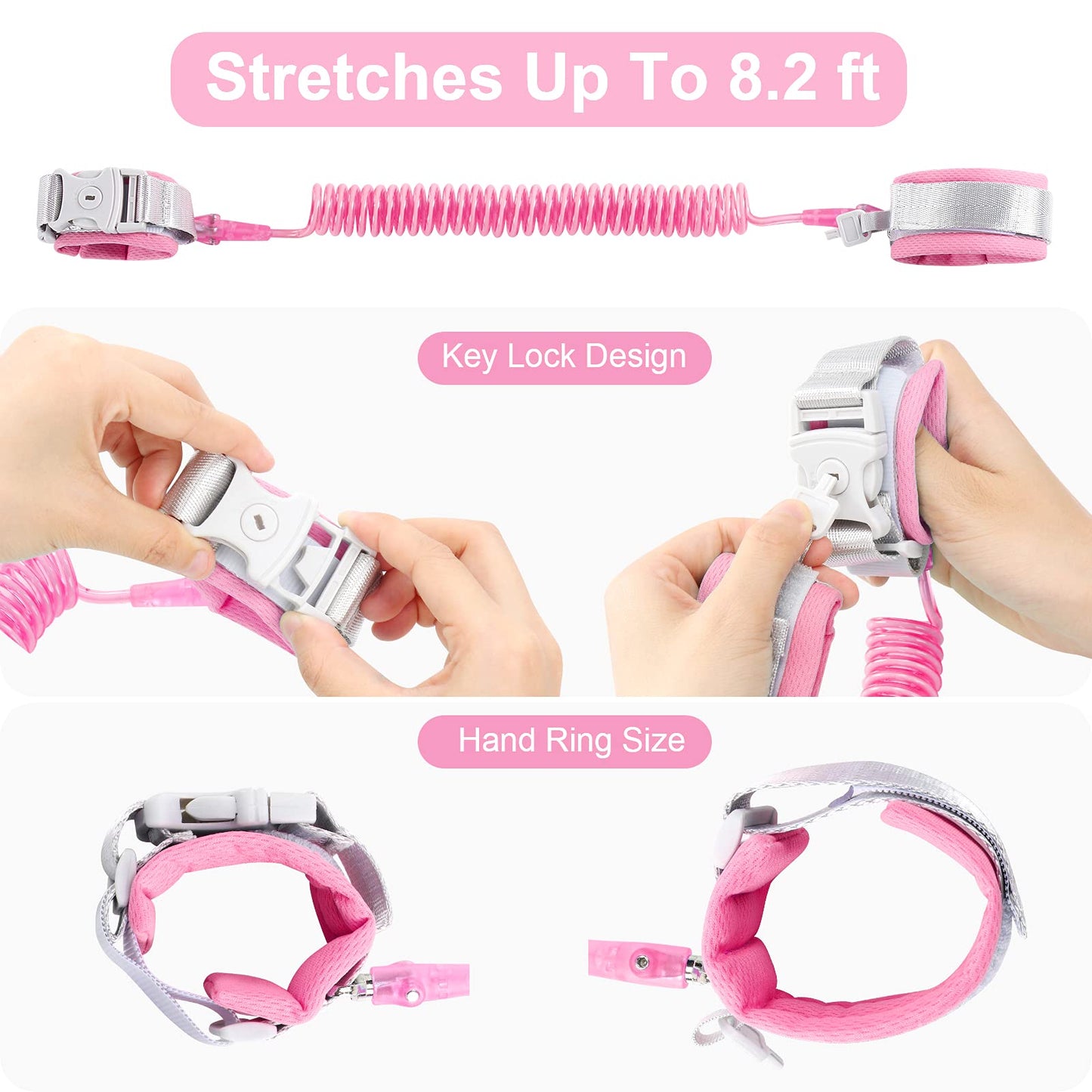 Anti-Lost Wrist Chain Anti Lost Leash Baby Leash With Child Upgraded Safety Locks For Kids Babies, Kids, Wrist Band For Outdoor