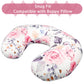 Nursing Pillow Cover Breastfeeding Pillow Slipcover for Moms Soft Breathable Organic Knit Fabric Newborn Infant Feeding Pillow C