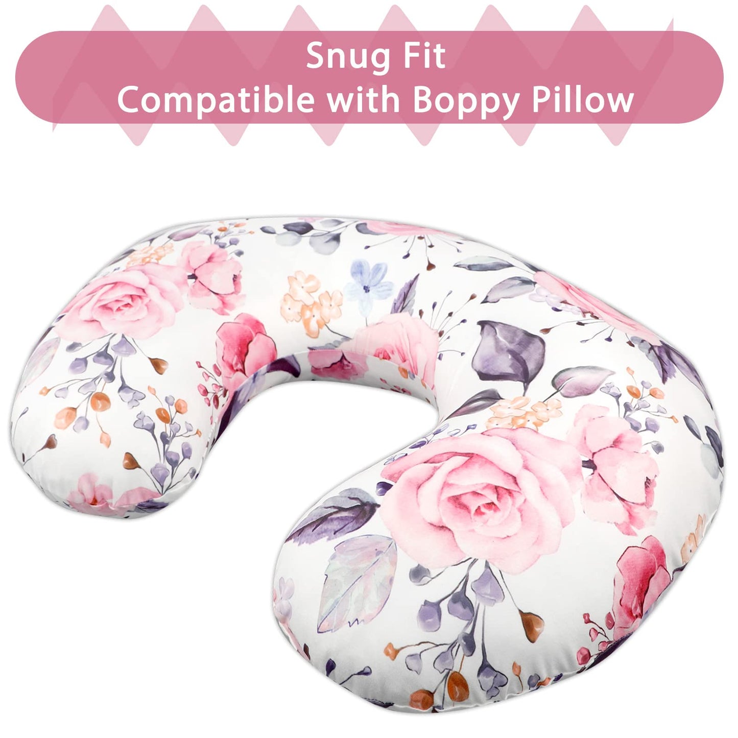 Nursing Pillow Cover Breastfeeding Pillow Slipcover for Moms Soft Breathable Organic Knit Fabric Newborn Infant Feeding Pillow C