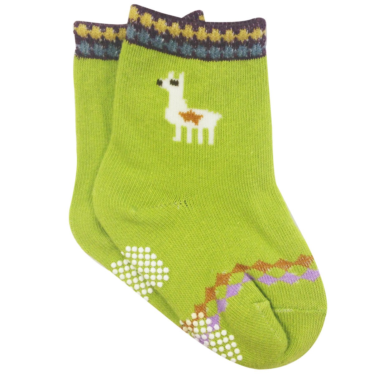 Allydrew Peek A Boo Animal Non-Skid Boy'S Toddler Socks (Set Of 6), Small