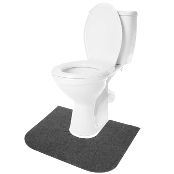 Resilia Universal Rounded Commode Potty Training Mats - Super-Absorbent Toilet Training Rug For Kids, Universal Bathroom Protect