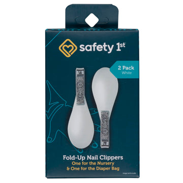 Safety 1St Fold-Up Nail Clippers - 2Pk