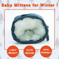 Bavst Toddler Waterproof Mittens Fleece Lined Baby Boys Girls Winter Warm Glove Kids Snow Infant Ski Mitten For 3M-5T (Navy, 1-2
