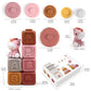 Nueplay 13 Pcs Building Circle & Blocks, Stacking & Nesting Baby Toys with Horse Figure, Newborn Essentials Squeeze Teething Toy