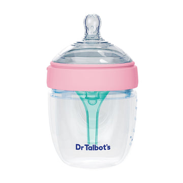 Dr. Talbot'S Silicone Anti-Colic Bottle - Self-Sterilizing Baby Bottle For Newborns - 5 Oz - Pink