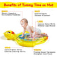 Infant Toys,Duck Tummy Baby Toys, Inflatable Play Mat Water Mat Baby Toys, Fun Early Development Activity Play Center For Newbor