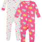 Gerber Baby Girl'S 2-Pack Footed Pajamas, Cats