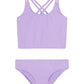 Kanu Surf Girls' Waverly Upf 50 Beach Sport Criss-Cross Tankini, Drop Needle Solid Lavender