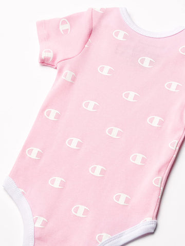 Champion Unisex Baby 3-Pc Box Set Includes An Infant Body Suit, A Bib Or Hat & Pair Of Booties In Colors And Size 0-6M, All Over