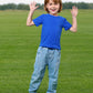 Cosland Boys Blue T Shirts Kids Plain Tops, Medium
