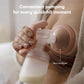 Frida Mom 2-In-1 Manual Breast Pump With Hands-Free Silicone Suction Cup, Milk Collector, Wireless Ergonomic Handle, And Softfee
