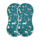 YYZZH Horse Pattern Star Horseshoes Letter Muslin Burp Cloths for Baby 2 Pack 100% Cotton Baby Washcloths Bibs for Boy Girl