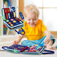 Esjay Toddler Busy Board Montessori Toys for 1 2 3 4 Year Old, Sensory Board with Buckles Educational Activities for Learning Fi