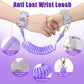Toddlers Leash + Anti Lost Wrist Link Child Kids Safety Harness Kids Walking Wristband Assistant Strap Belt For Girl Pink Christ