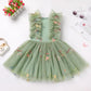 Fairy Dress Toddler, Party Dress For Baby Girl Boho Lace Hippie Flower Puffy Wedding Birthday Fancy Dance Evening Gown For Kids