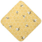 Ceiurey Honey Bees Baby Boys Girls Bath Towel Yellow Bumblebee Beehive Hooded Towels Newborn Toddlers Organic Cotton Washcloths 
