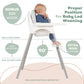 White Ikea High Chair Foot Rest Only - Bib Hook Included - Sits Flat - Compatible With Antilop Highchair - Adjustable & Dishwash