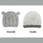 Fynnsure Baby Hat Glove Set Soft Newborn Mittens Baby Girl Boys Knitted Toddler Cap Infant Winter Beanie Mitten Sets Gray S